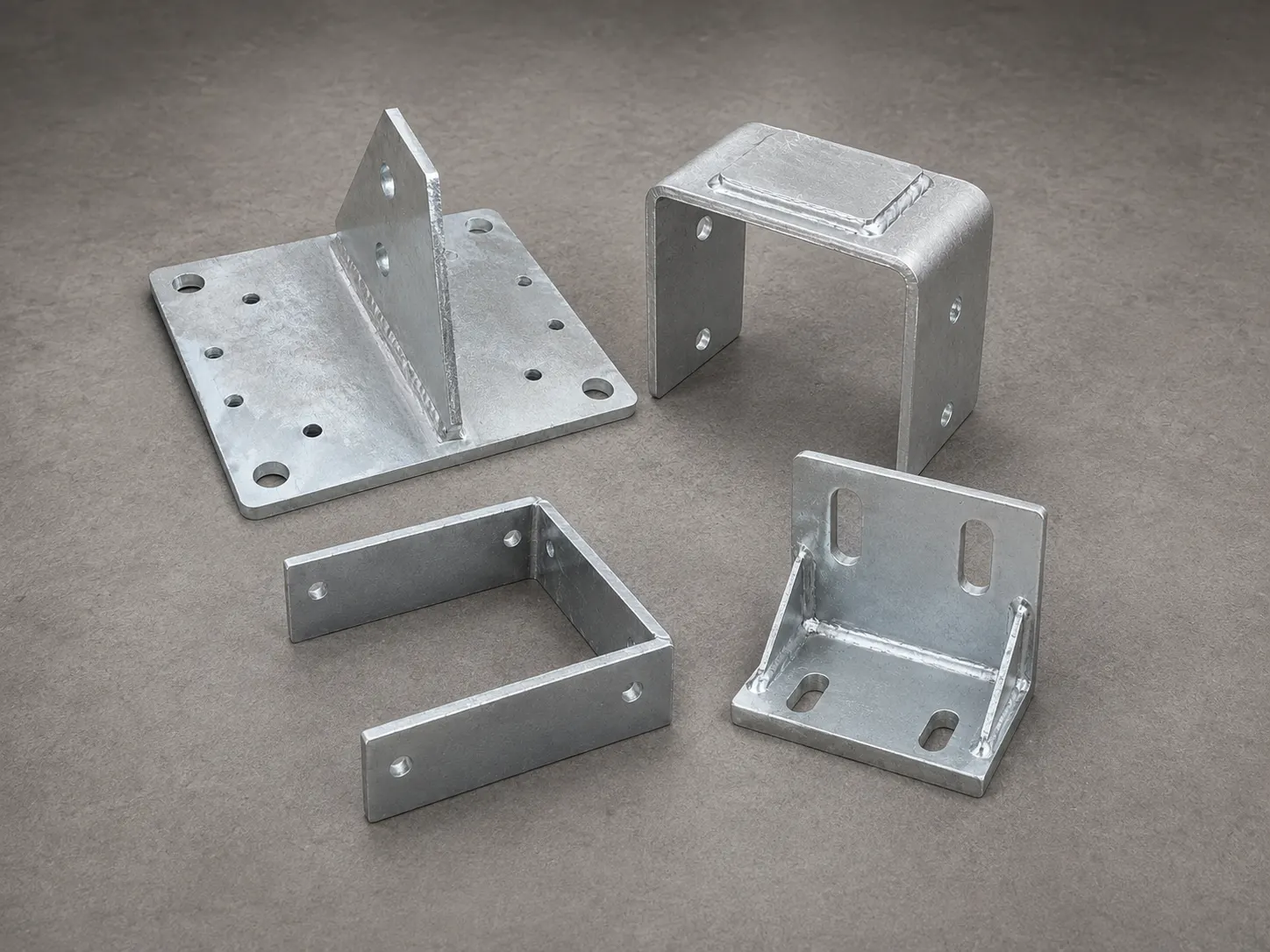 Precise metal surface used as formwork reference